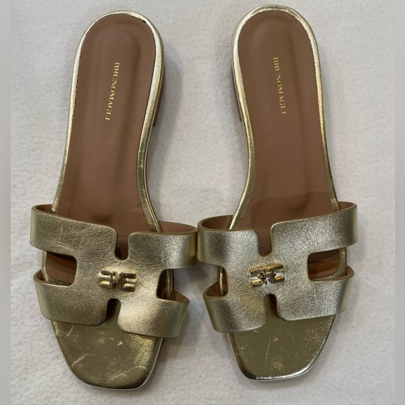 Brunomagli FINA SINGLE BAND SANDAL GOLD METALLIC - Picture 2 of 8